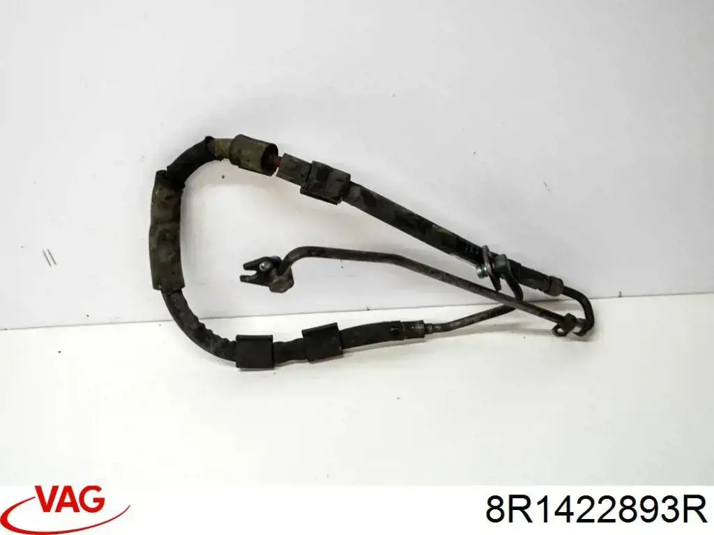 Do koszyka 8R1422893AC VAG Przewód hydraulicznego układu wspomagania wysokiego ciśnienia, od pompy do maglownicy (mechanizmu)