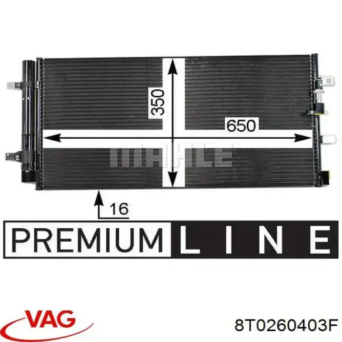 8T0260403F VAG Chłodnica klimatyzacji