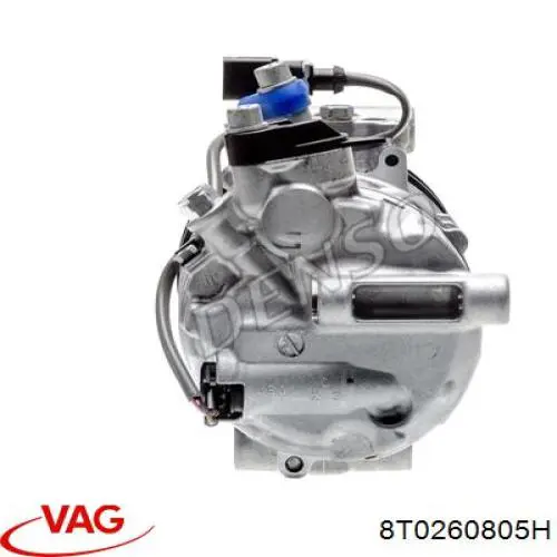 Sprężarka klimatyzacji VAG 8T0260805H cena, od 338,81 USD