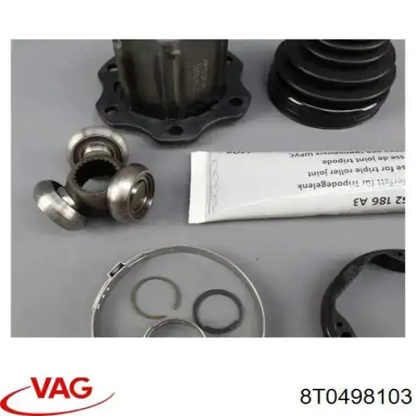 Do koszyka 8T0498103 VAG Przegub homokinetyczny przedni wewnętrzny