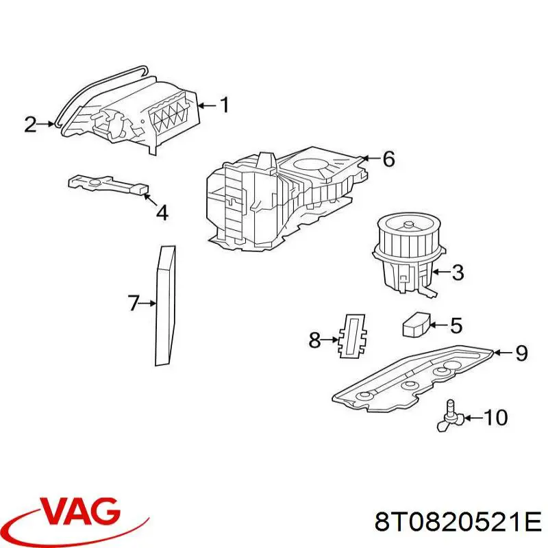Rezystor wentylatora nagrzewnicy (ogrzewacza kabiny) VAG 8T0820521E cena, od 65,58 USD