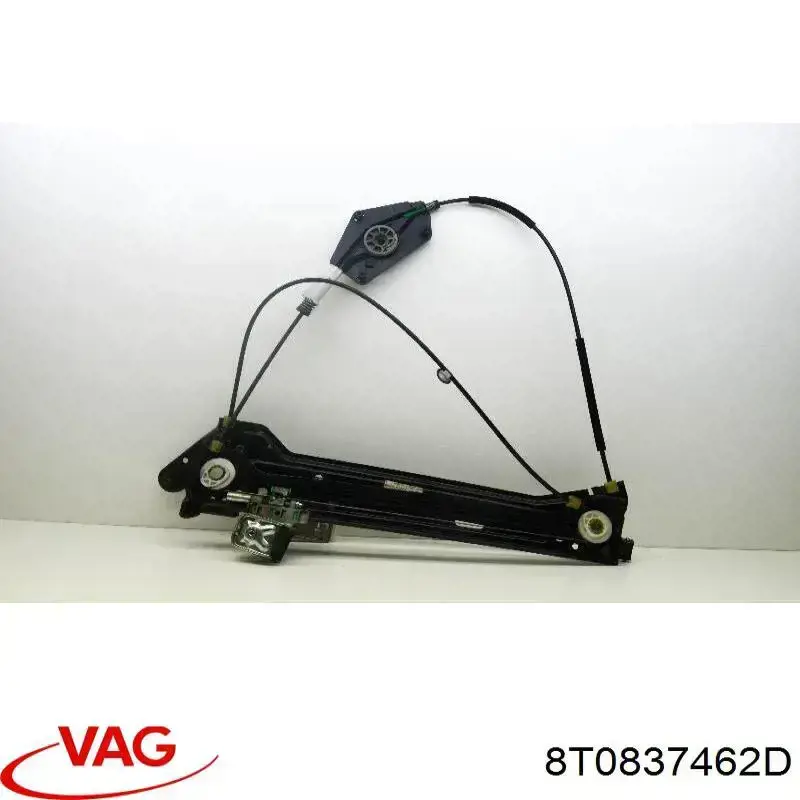 Do koszyka 8T0837462C VAG Mechanizm podnoszenia szyby drzwi przednich prawych