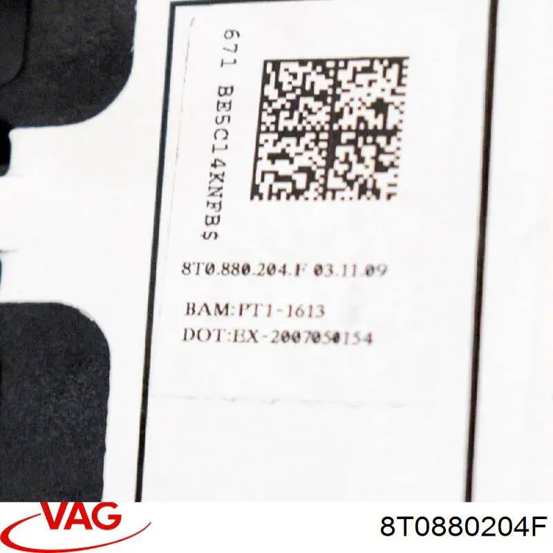 8T0880204F VAG Poduszka powietrzna (Airbag) pasażera