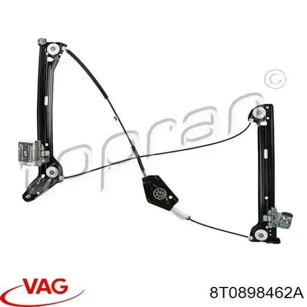 8T0898462A VAG Mechanizm podnoszenia szyby drzwi przednich prawych