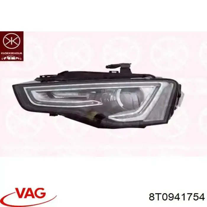 8T0941754 VAG reflektor prawy