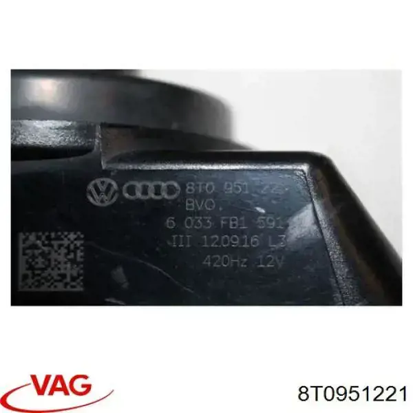 Do koszyka 8T0951221 VAG Sygnał dźwiękowy (klakson)