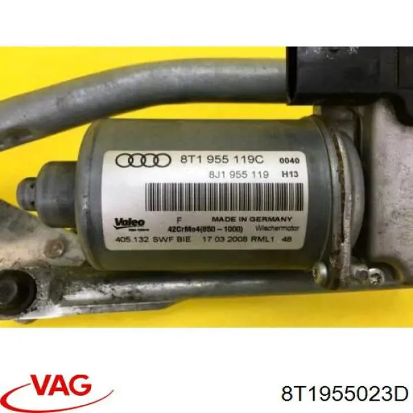 Do koszyka 8T1955023D VAG Mechanizm wycieraczek