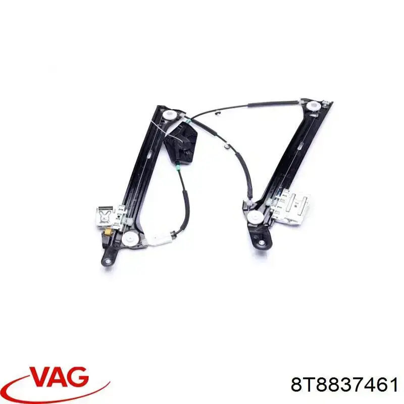 8T8837461 VAG Mechanizm podnoszenia szyby drzwi przednich lewych