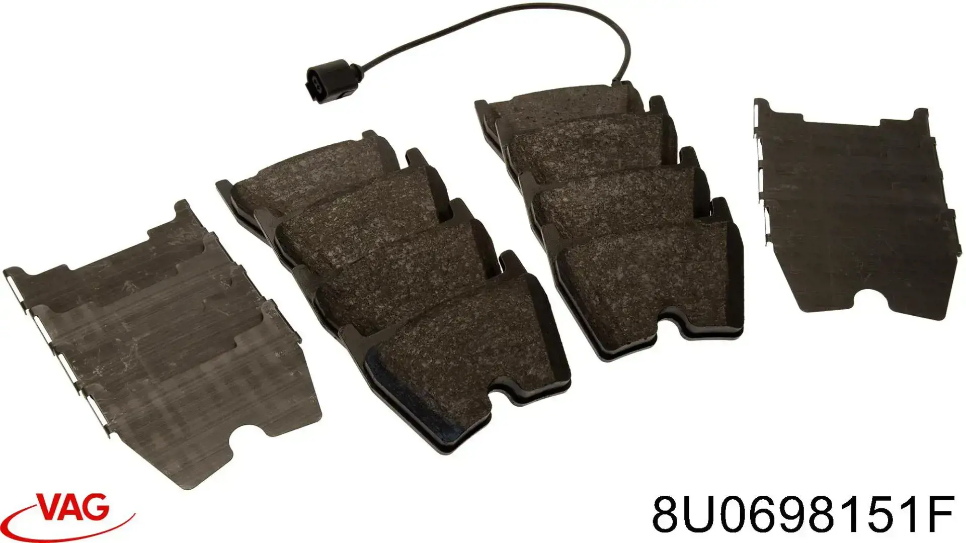 Klocki hamulcowe przednie tarczowe VAG 8U0698151F cena, od 82,20 USD