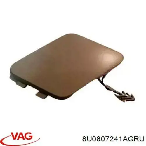 8U0807241A VAG Zaślepka haku holowniczego zderzaka przednia