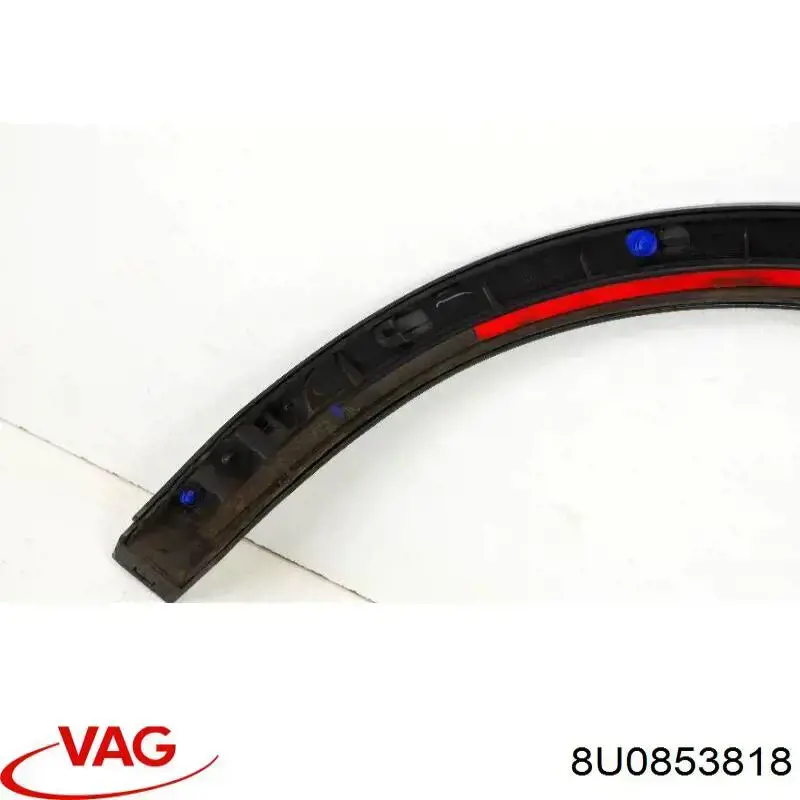Do koszyka 8U0853818 VAG Poszerzenie (nakładka) reperaturki tylnego błotnika prawy