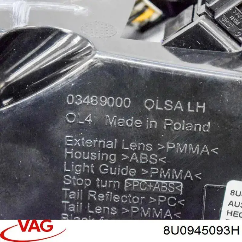 8U0945093A VAG Lampa zespolona tylna lewa