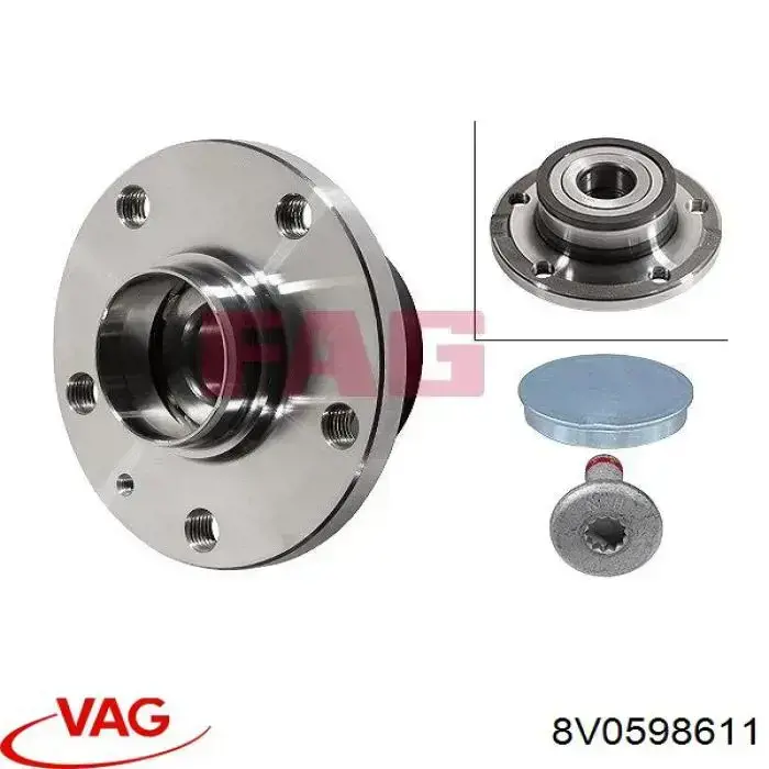 Piasta tylna VAG 8V0598611 cena, od 84,96 USD