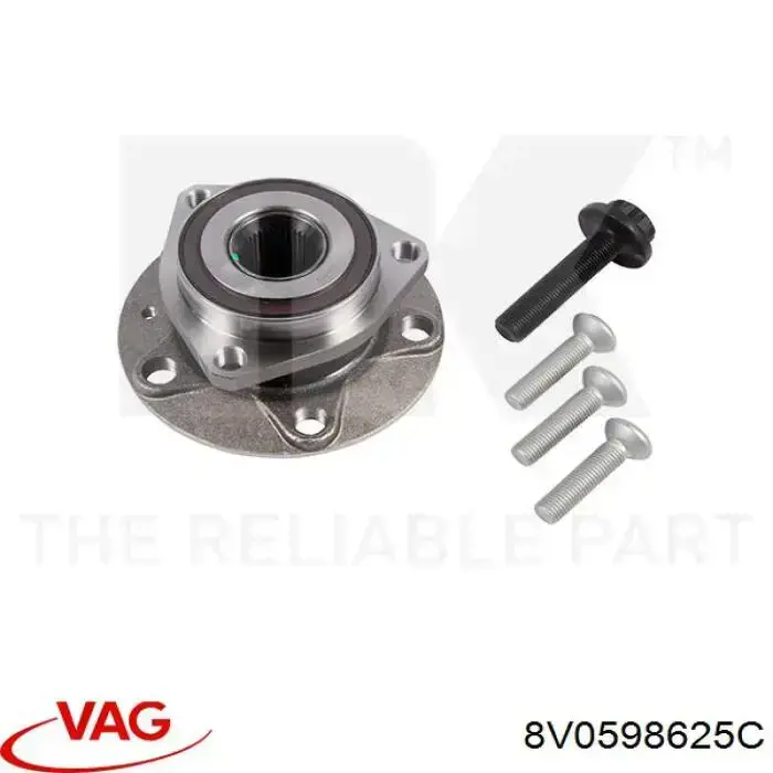 8V0598625C VAG Piasta przednia