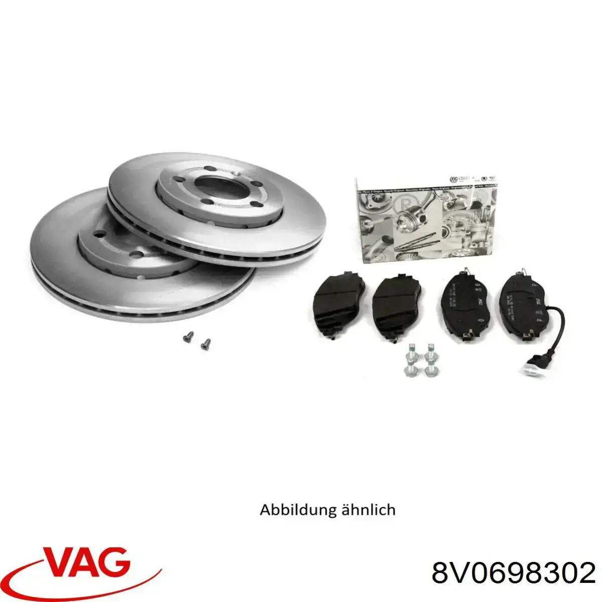 Tarcza hamulcowa przednia VAG 8V0698302 cena, od 74,94 USD
