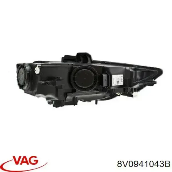 Do koszyka 8V0941043B VAG Reflektor lewy