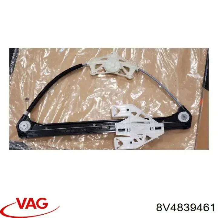 8V4839461 VAG Mechanizm podnoszenia szyby drzwi tylnych lewych