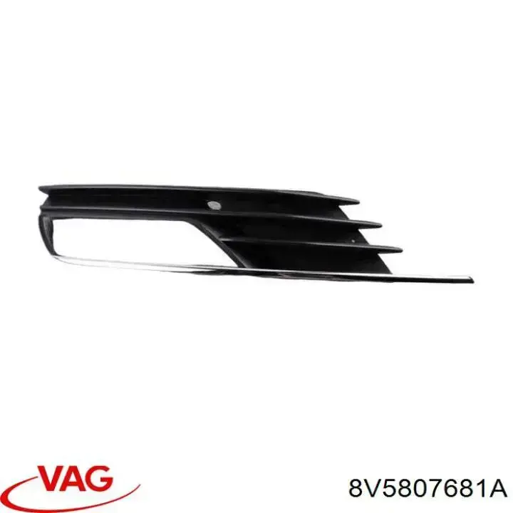 8V5807681A VAG Kratka zderzaka przedniego lewa