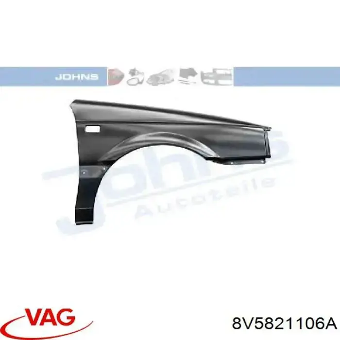 Błotnik przedni prawy Audi A3 sedana (8VS, 8VM) (2013 - 2020) cena, od 18,34 USD