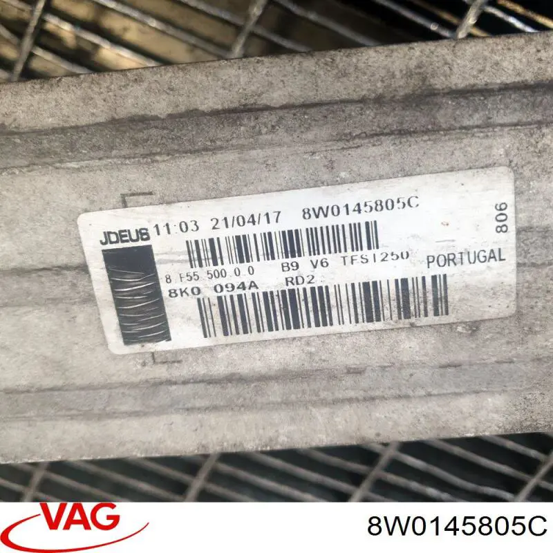 8W0145805C VAG Przewód (króciec) intercoolera