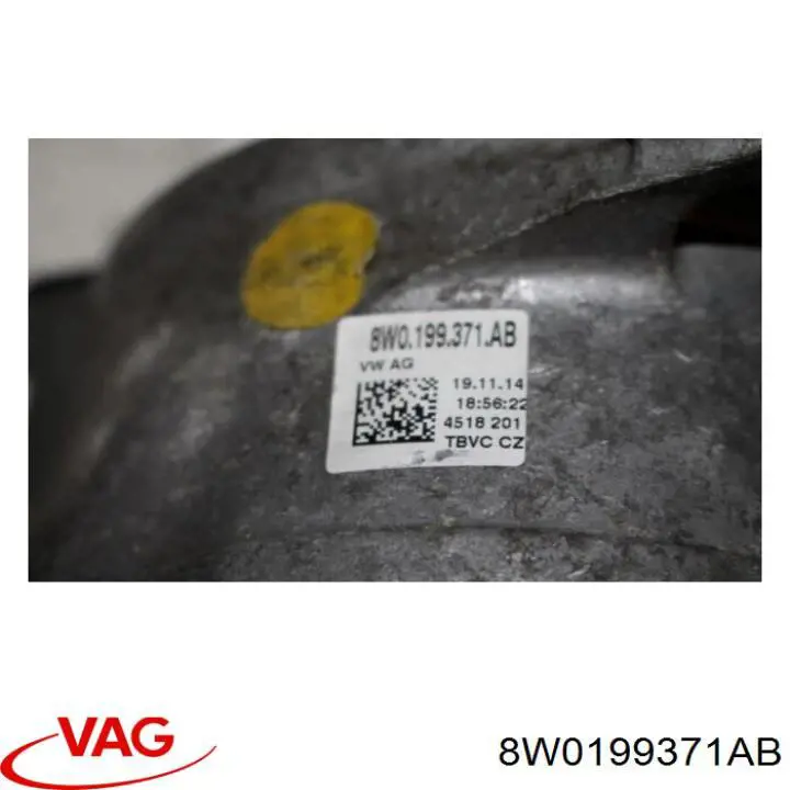 Poduszka (podpora) silnika lewa VAG 8W0199371AB cena, od 253,32 USD
