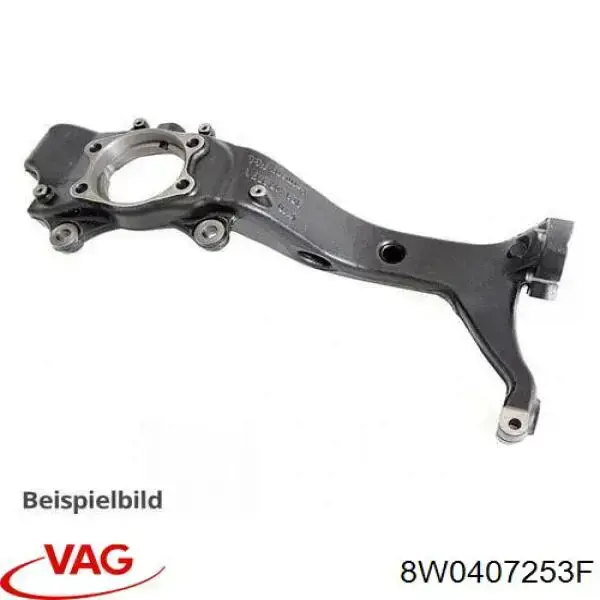 Czop (zwrotnica) przedni lewy VAG 8W0407253F cena, od 295,74 USD