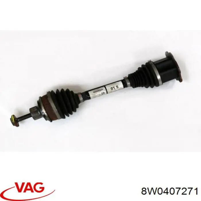 Do koszyka 8W0407271 VAG Półoś napędowa przednia