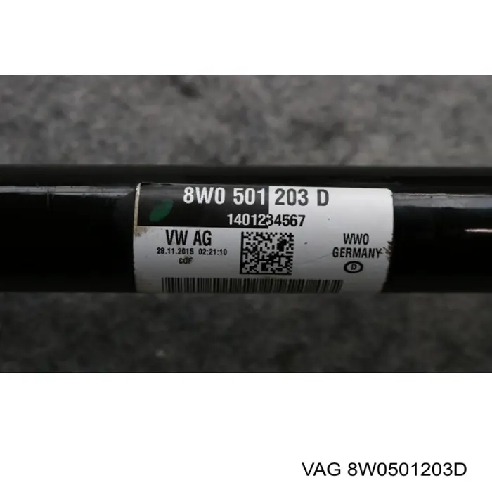 Półoś tylna VAG 8W0501203D cena, od 31,37 USD