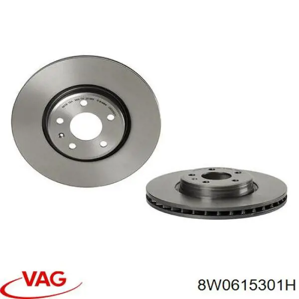 8W0615301H VAG Tarcza hamulcowa przednia