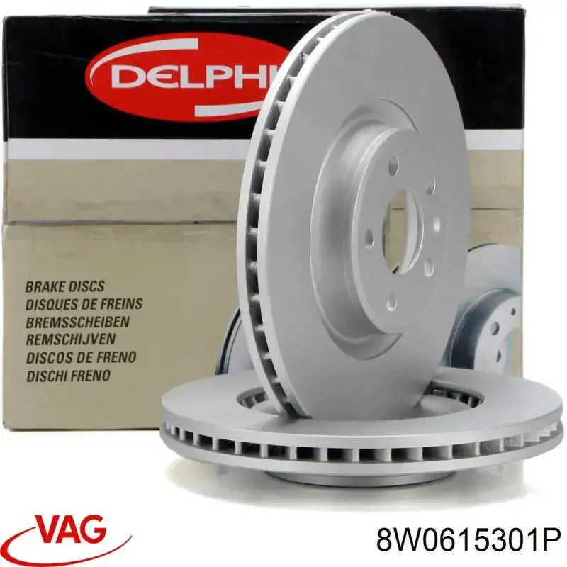 Tarcza hamulcowa przednia VAG 8W0615301P cena, od 84,17 USD