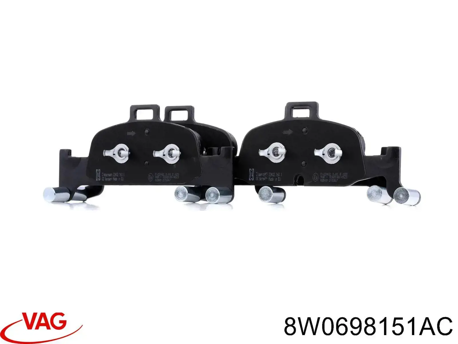 Klocki hamulcowe przednie tarczowe VAG 8W0698151AC cena, od 66,39 USD