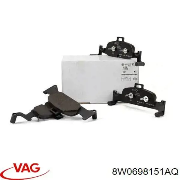 Klocki hamulcowe przednie tarczowe VAG 8W0698151AQ cena, od 66,39 USD