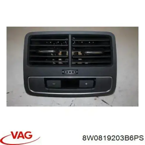Kratka wentylacji kabiny w podłokietniku tylna VAG 8W0819203B6PS cena, od 15,69 USD