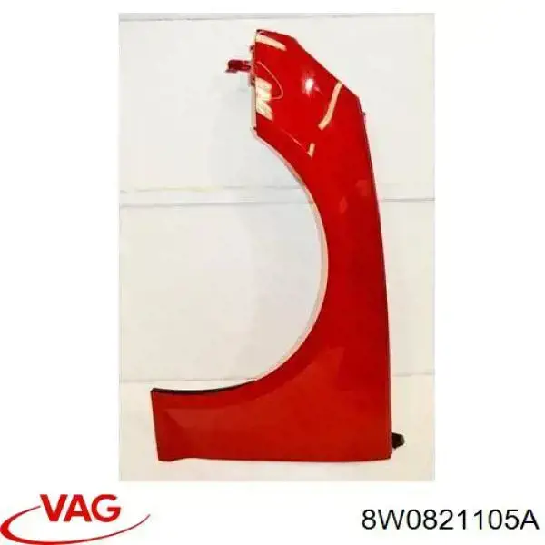 Błotnik przedni lewy 8W0821105A VAG