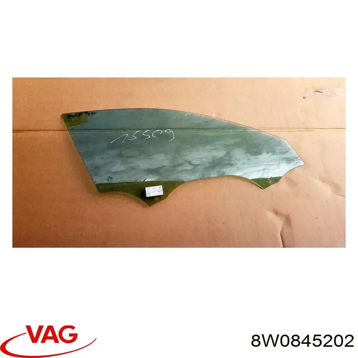 Do koszyka 8W0845202 VAG Szyba drzwi prawych przednich
