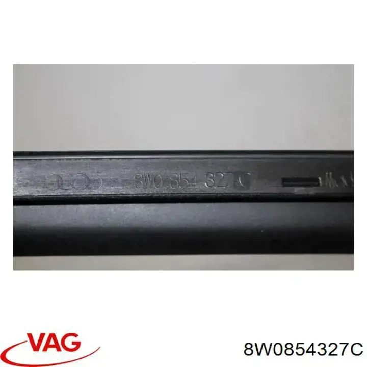 Do koszyka 8W0854327C VAG Listwa ochronna szyby przedniej lewa