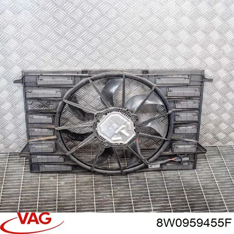 8W0959455F VAG Wentylator elektryczny układu chłodzenia kompletny (silnik+wirnik)