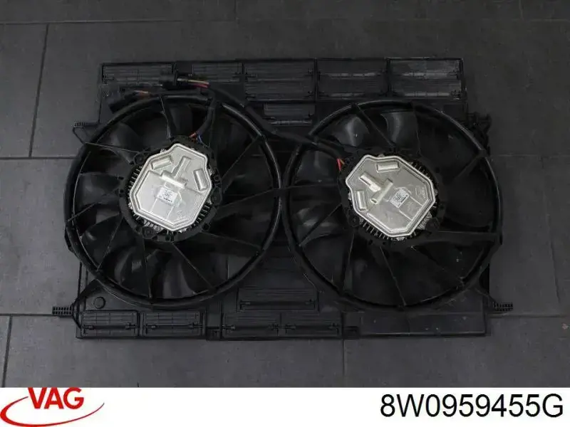 Wentylator elektryczny układu chłodzenia, kompletny (silnik+wirnik) prawy VAG 8W0959455G cena, od 396,27 USD