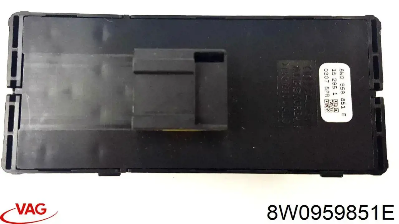 Do koszyka 8W0959851E VAG Panel przyciskowy sterowania podnośnikiem szyby przedni lewy