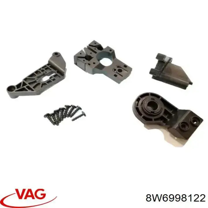 8W6998122 VAG Wsponik (adapter) mocowania reflektora przedniego lewego