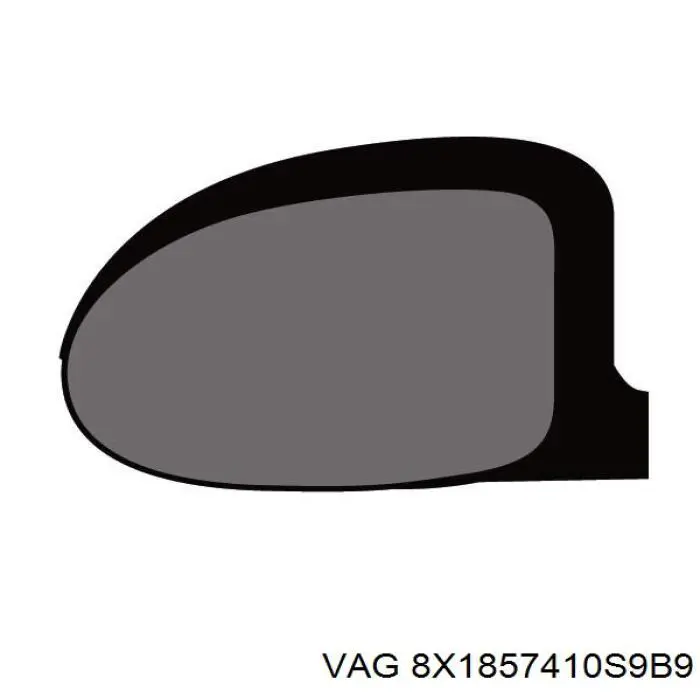 8X1857410S9B9 VAG Lusterko wsteczne prawe