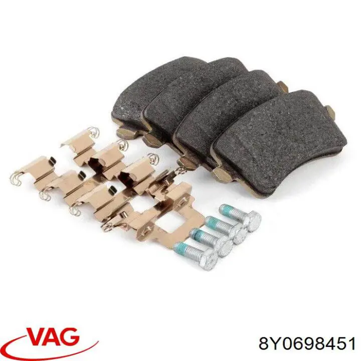Okładziny (klocki) do hamulców tarczowych tylne VAG 8Y0698451 cena, od 26,31 USD