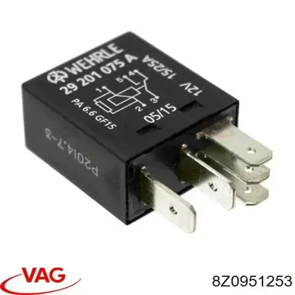 Do koszyka 8Z0951253 VAG Przekaźnik rozrusznika