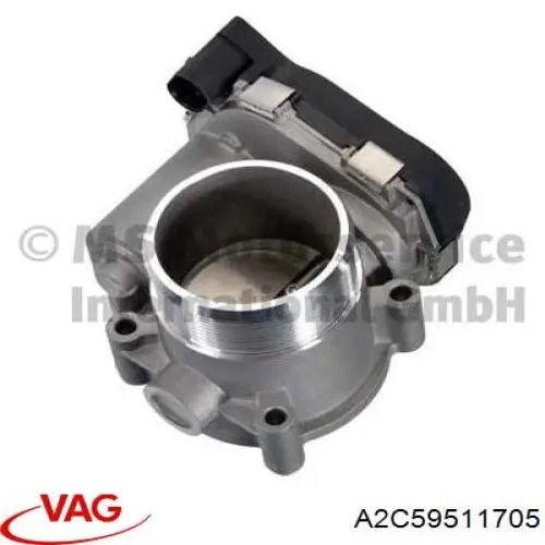 Przepustnica, komplet A2C59511705 VAG