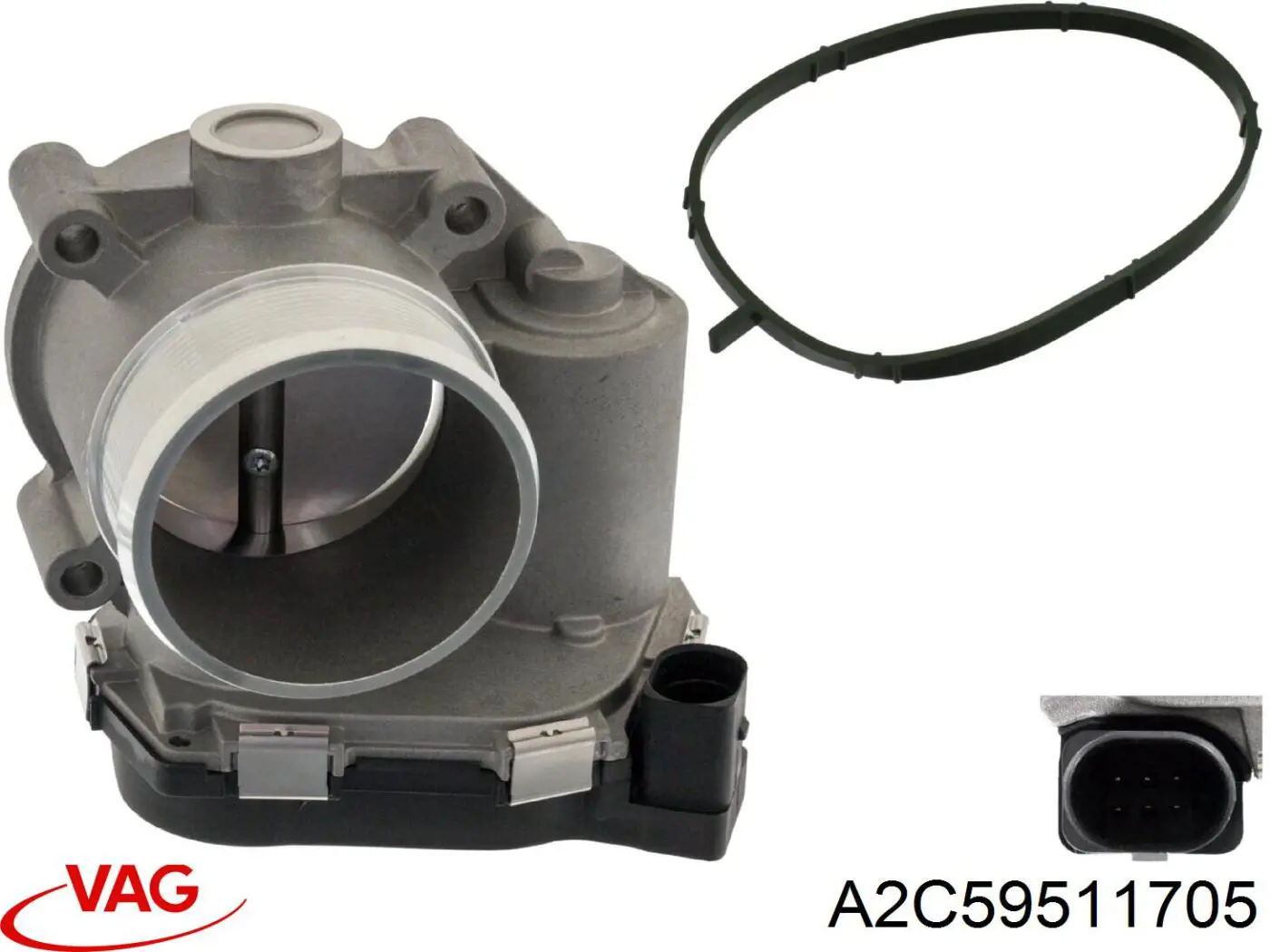 A2C59511705 VAG Przepustnica, komplet