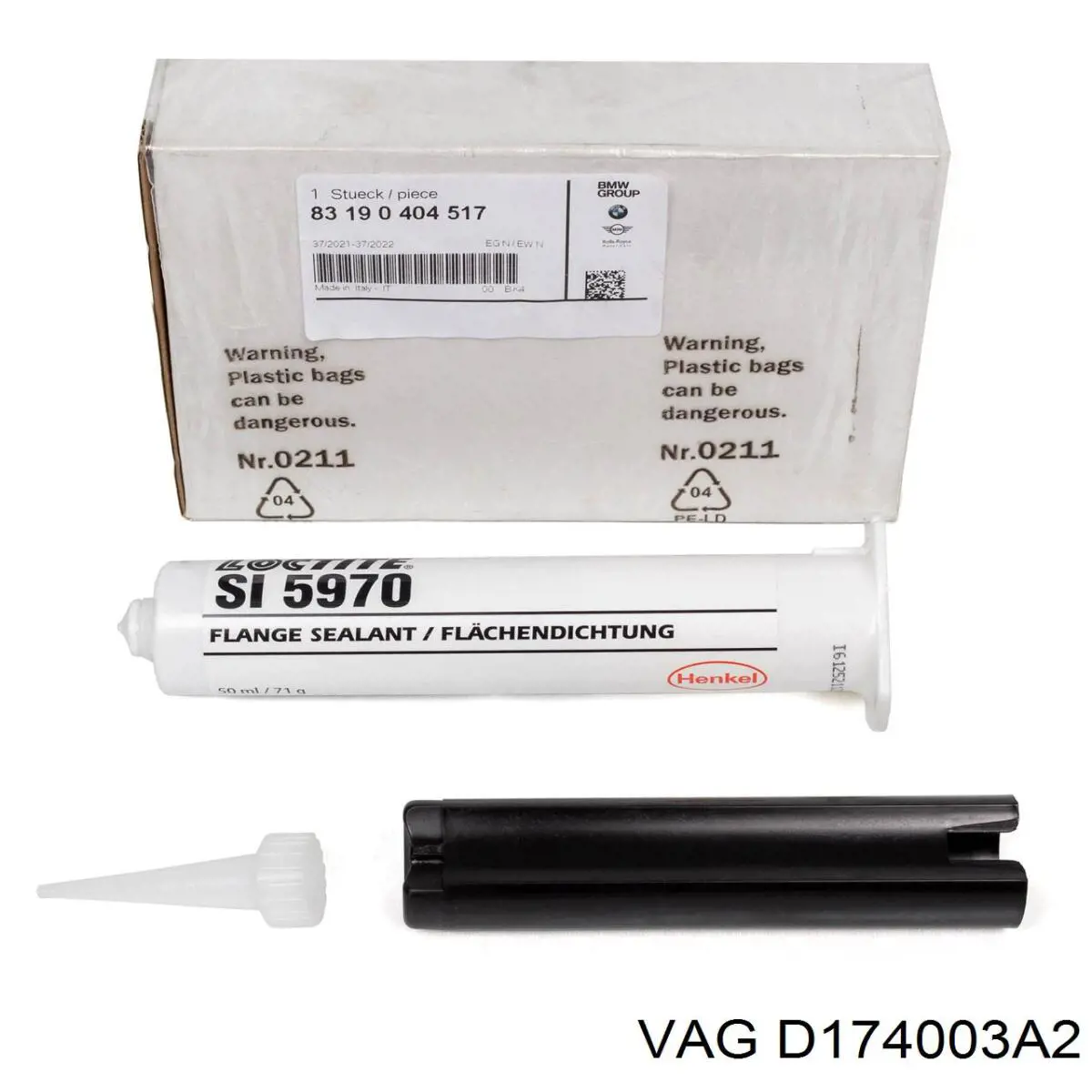 Do koszyka D174003A2 VAG Szczeliwo silikonowe