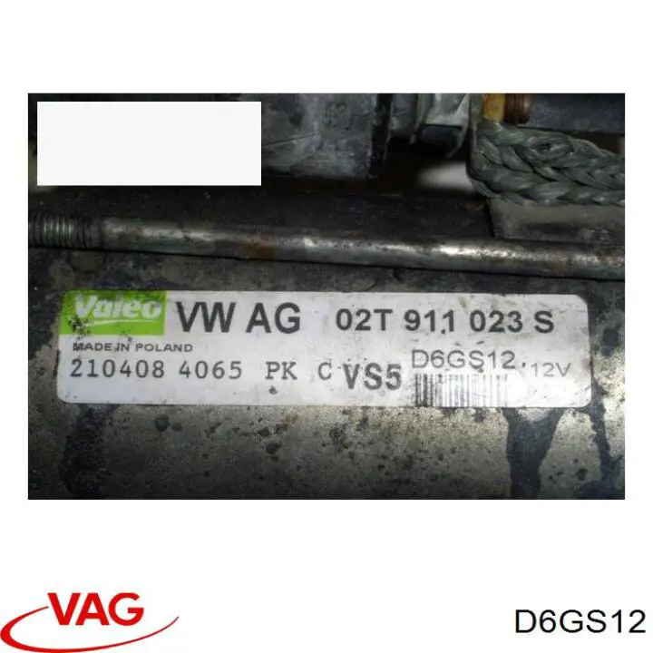 Do koszyka D6GS12 VAG Rozrusznik