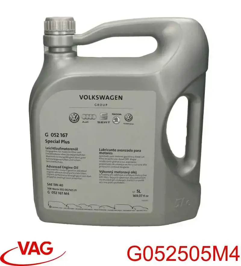 Olej do silnika VAG G052505M4 cena, od 57,69 USD