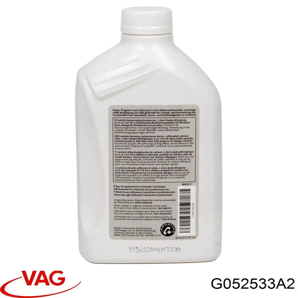 Do koszyka G052533A2 VAG Olej przekładniowy