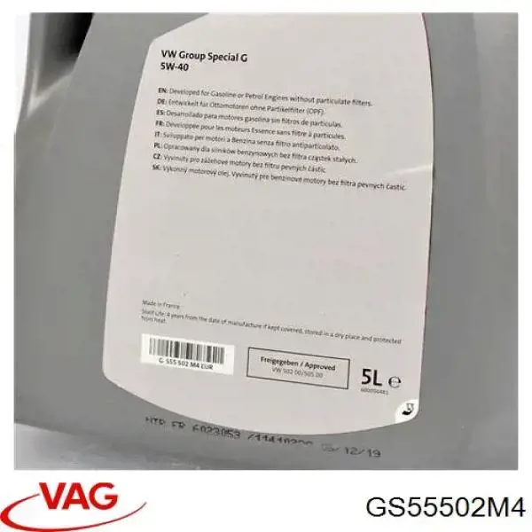 Do koszyka GS55502M4 VAG Olej do silnika